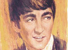 John Lennon's first portrait, by Mark Miller 1963